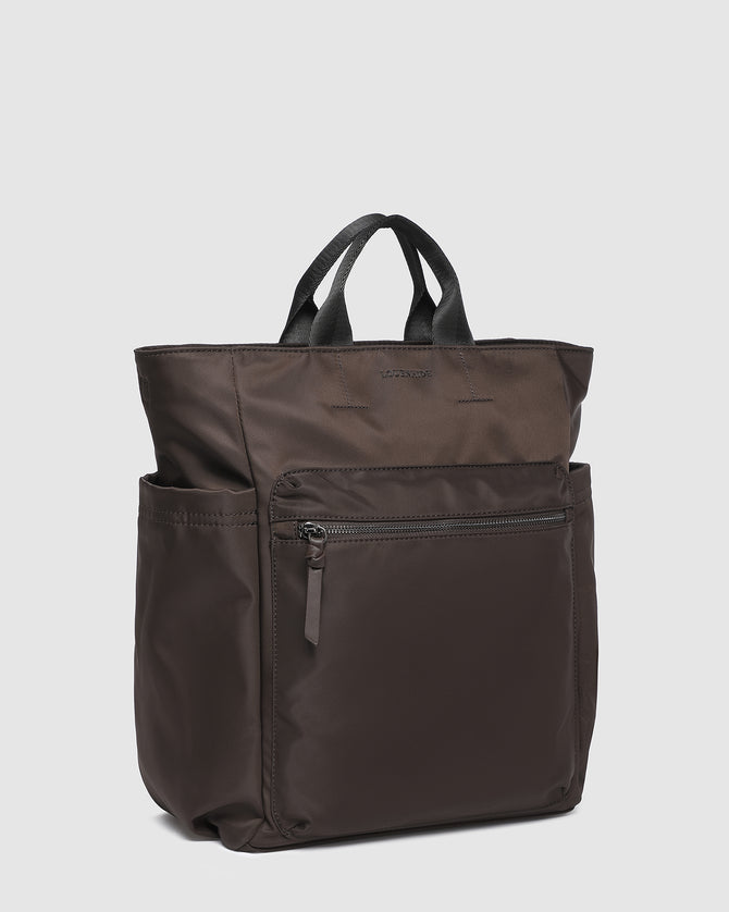 Bronx Nylon Backpack - Chocolate